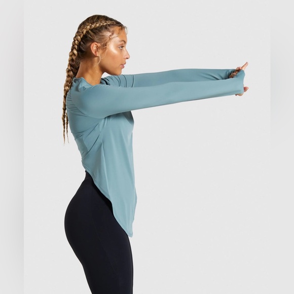 Gymshark Tops - Gymshark Captivate Long Sleeve Top - Turquoise